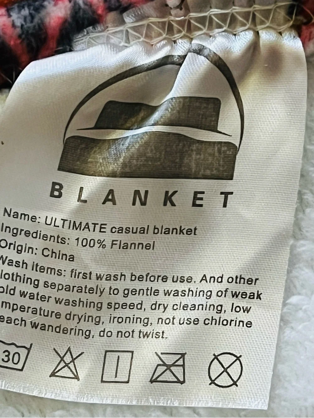 Blank NYC Black Multi-Color African Patchwork Throw